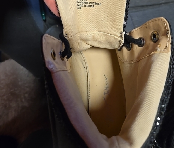 Betsey Johnson Black Rhinestone Women's Boots - Picture 5 of 7